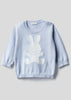 Benetton 100% Cotton Sweater with Inlay